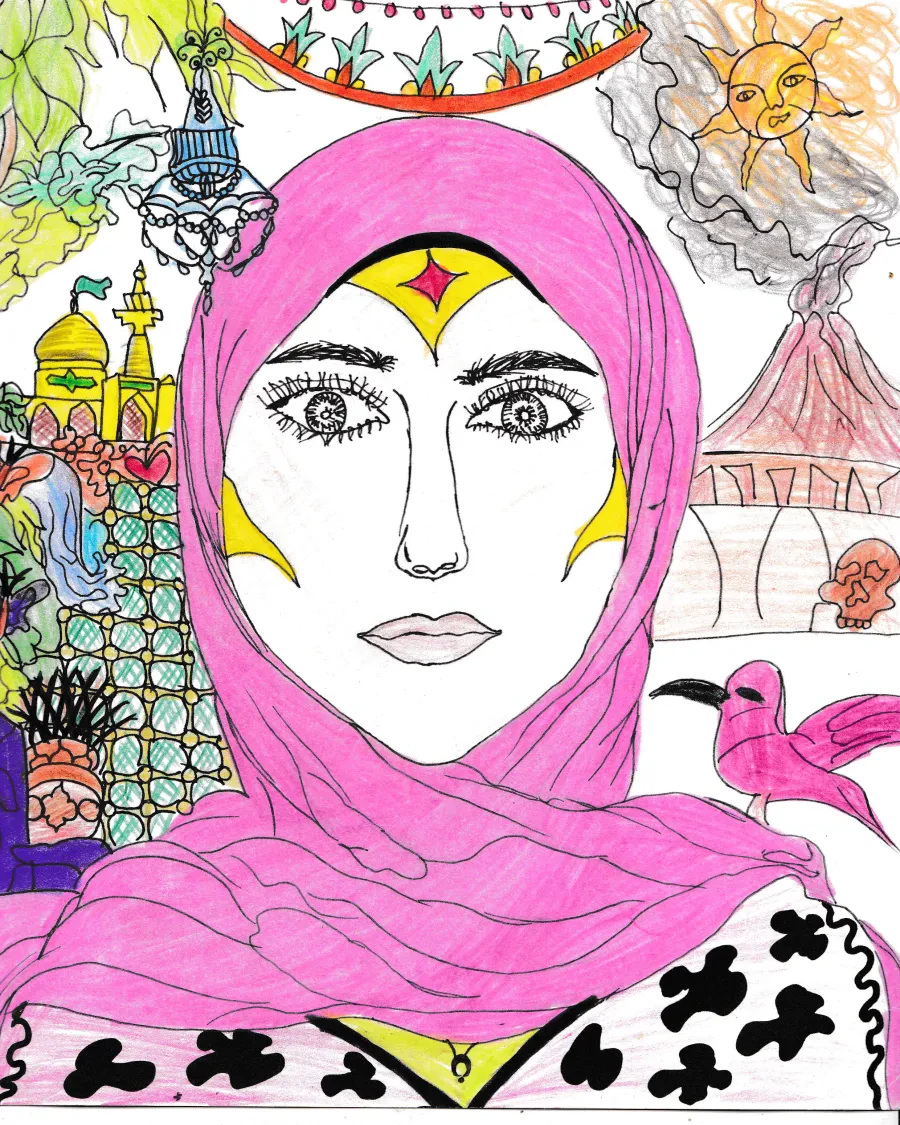 Portrait Inspired by Frida Kahlo