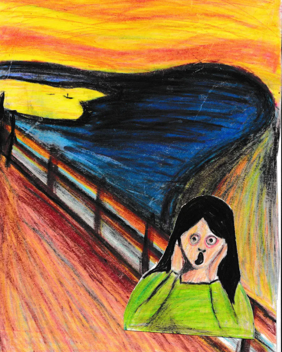 Scream inspired by Edvard Munch