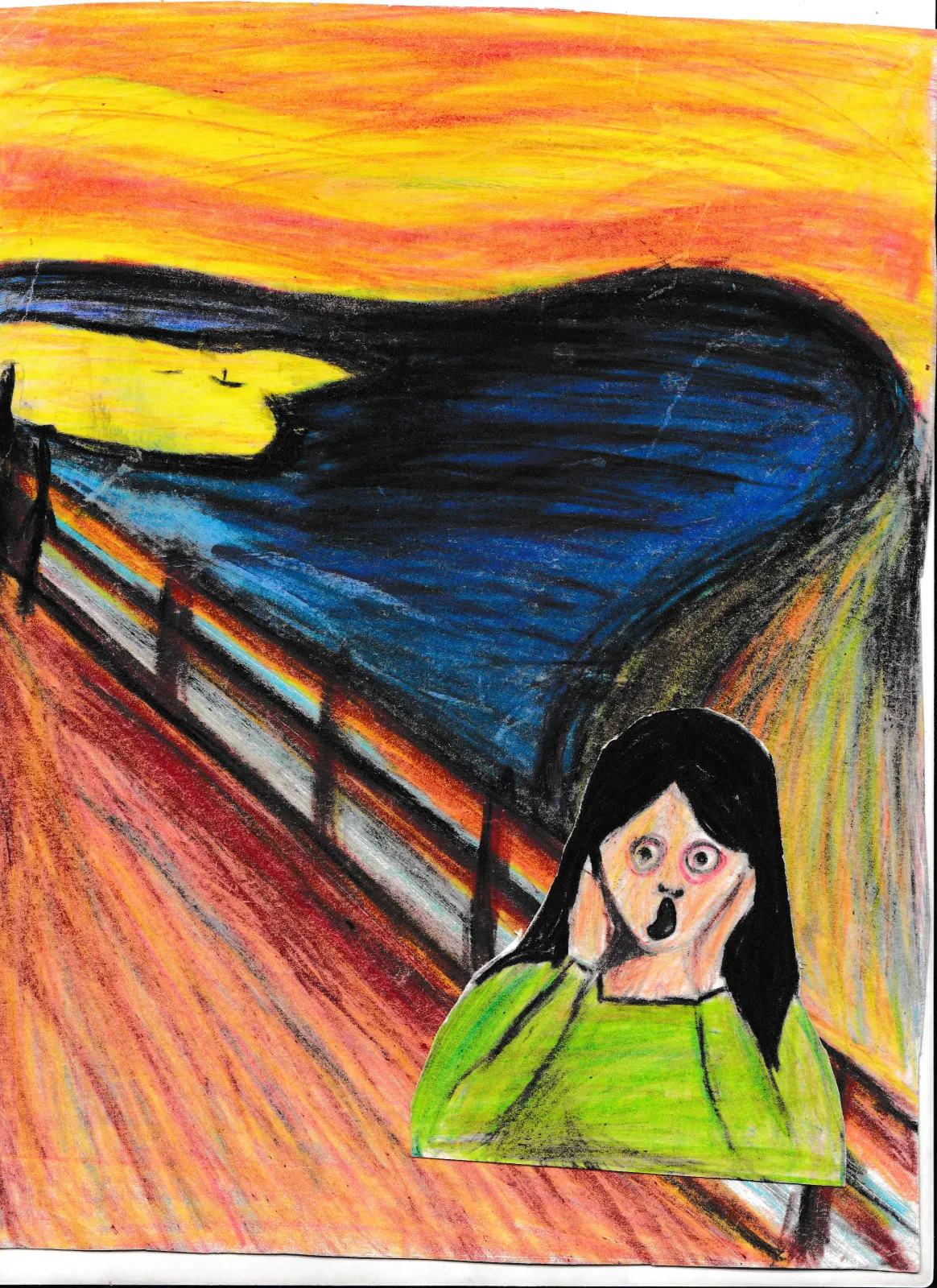 Scream inspired by Edvard Munch