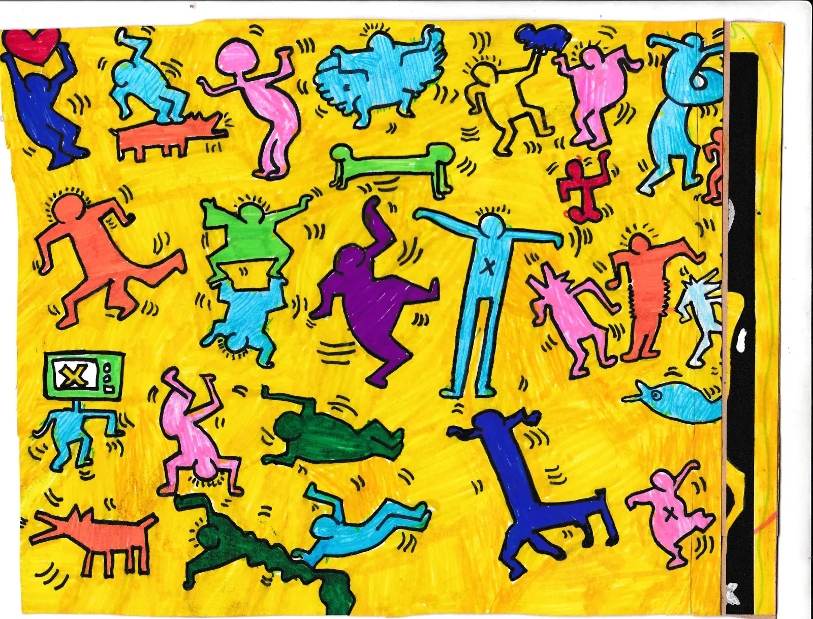 Keith Haring Inspired Figures